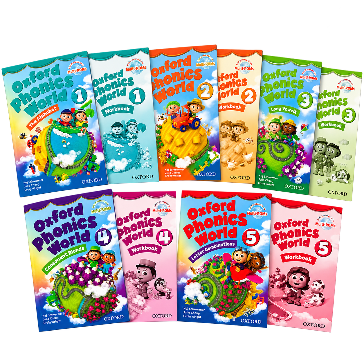 Oxford Phonics World 1–5 課本與作業本